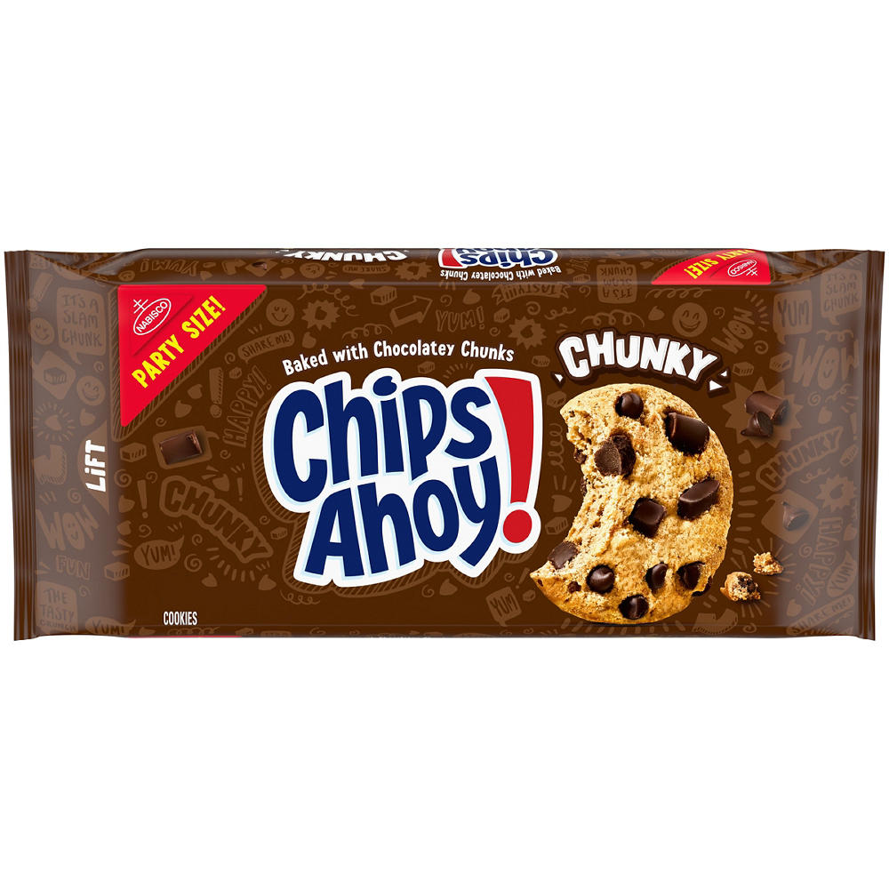 Chips Ahoy! Chunky Chocolate Chip Cookies Party Size, 24.7 oz