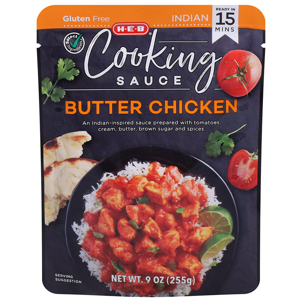 H-E-B Cooking Sauce - Butter Chicken, 9 oz