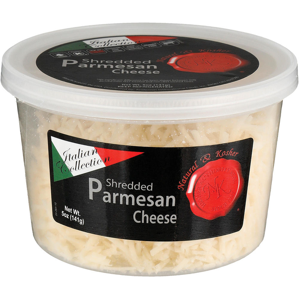 Natural & Kosher Shredded Parmesan Cheese, Kosher, 5 oz