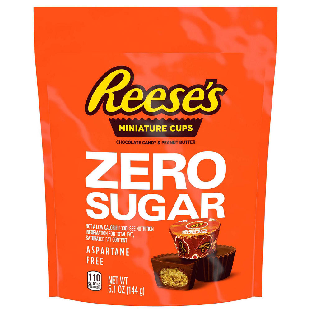 Reese's Zero Sugar Miniature Peanut Butter Cups, 5.1 oz