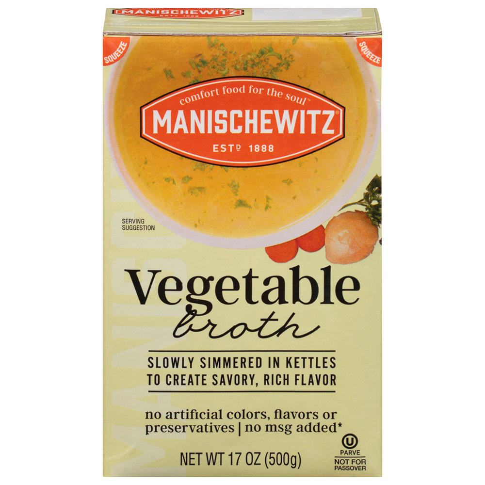 Manischewitz Kosher Vegetable Broth, 17 oz