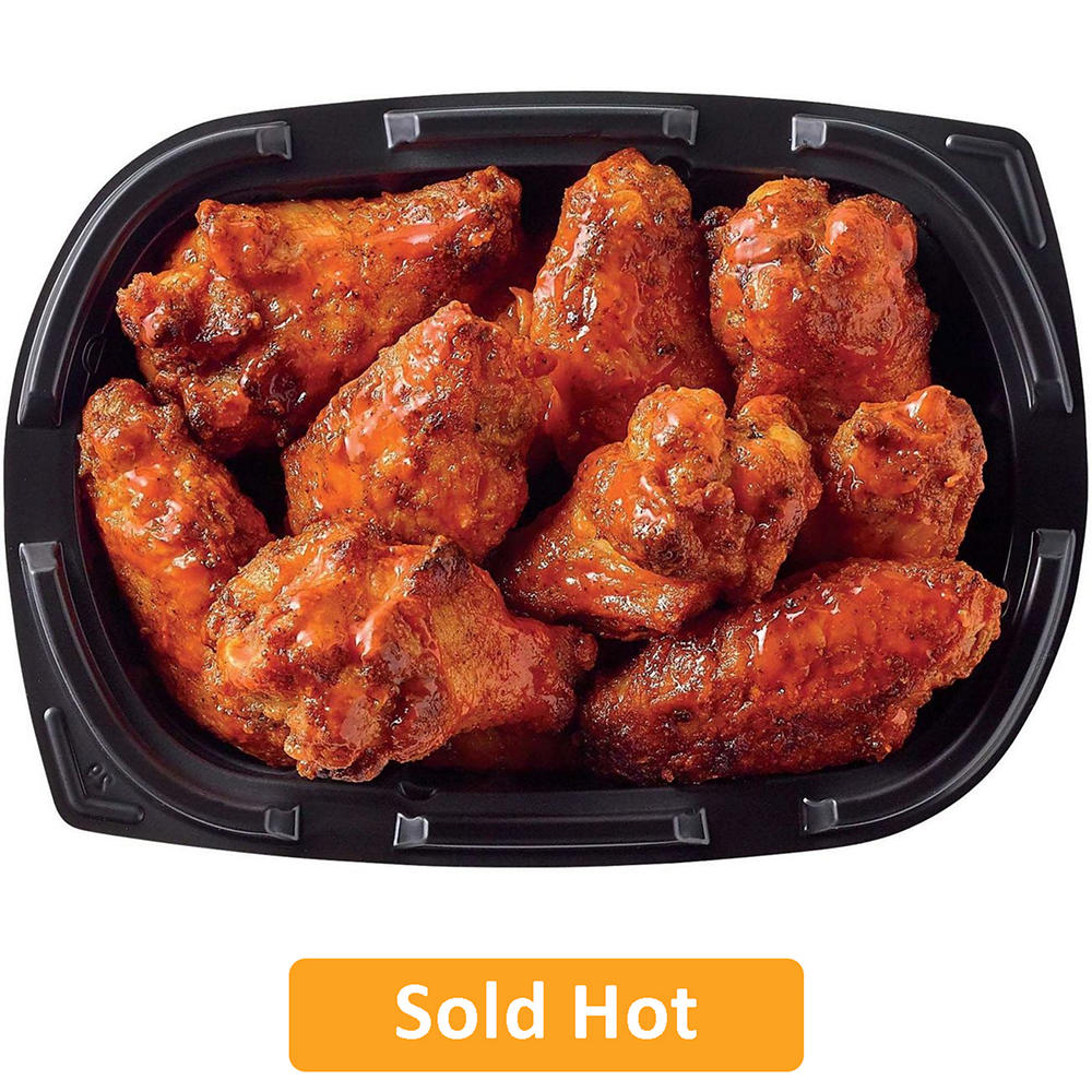 Meal Simple by H-E-B Seasoned Chicken Wings - Spicy Buffalo - Small (Sold Hot), Avg. 0.75 lb