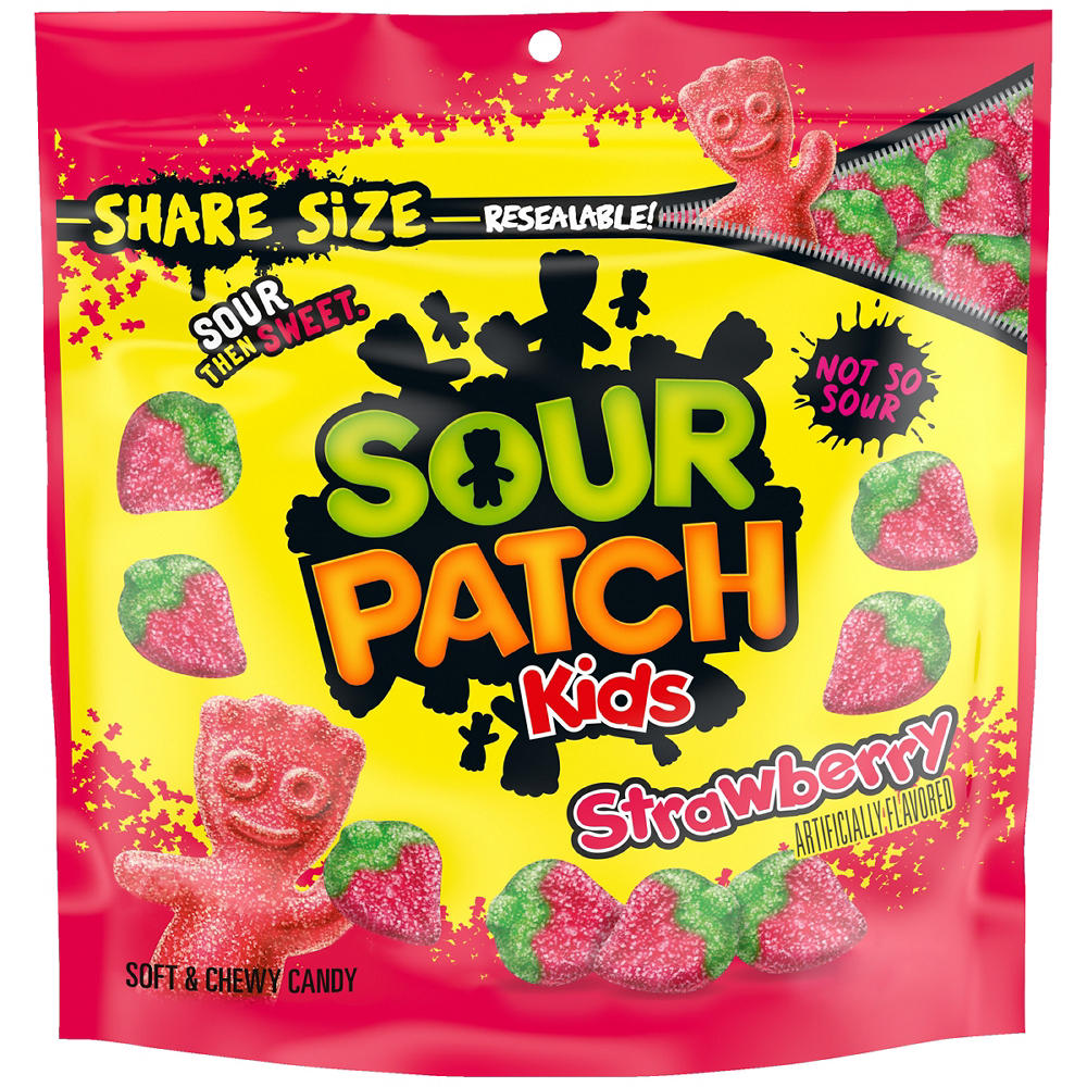 Sour Patch Kids Strawberry Soft & Chewy Candy, 12 oz