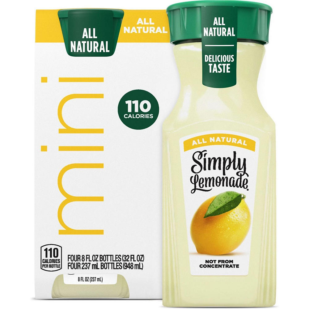 Simply Lemonade 4 pk Mini Bottles, 8 oz