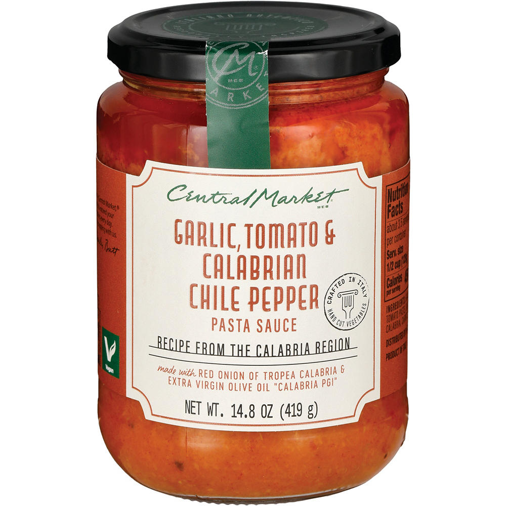 Central Market Calabria Garlic Tomato & Chile Pepper Pasta Sauce, 14.8 oz