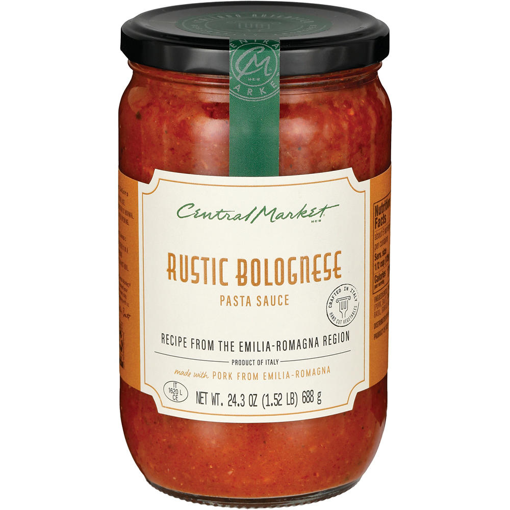 Central Market Emilia Romagna Rustic Bolognese Pasta Sauce, 24.3 oz