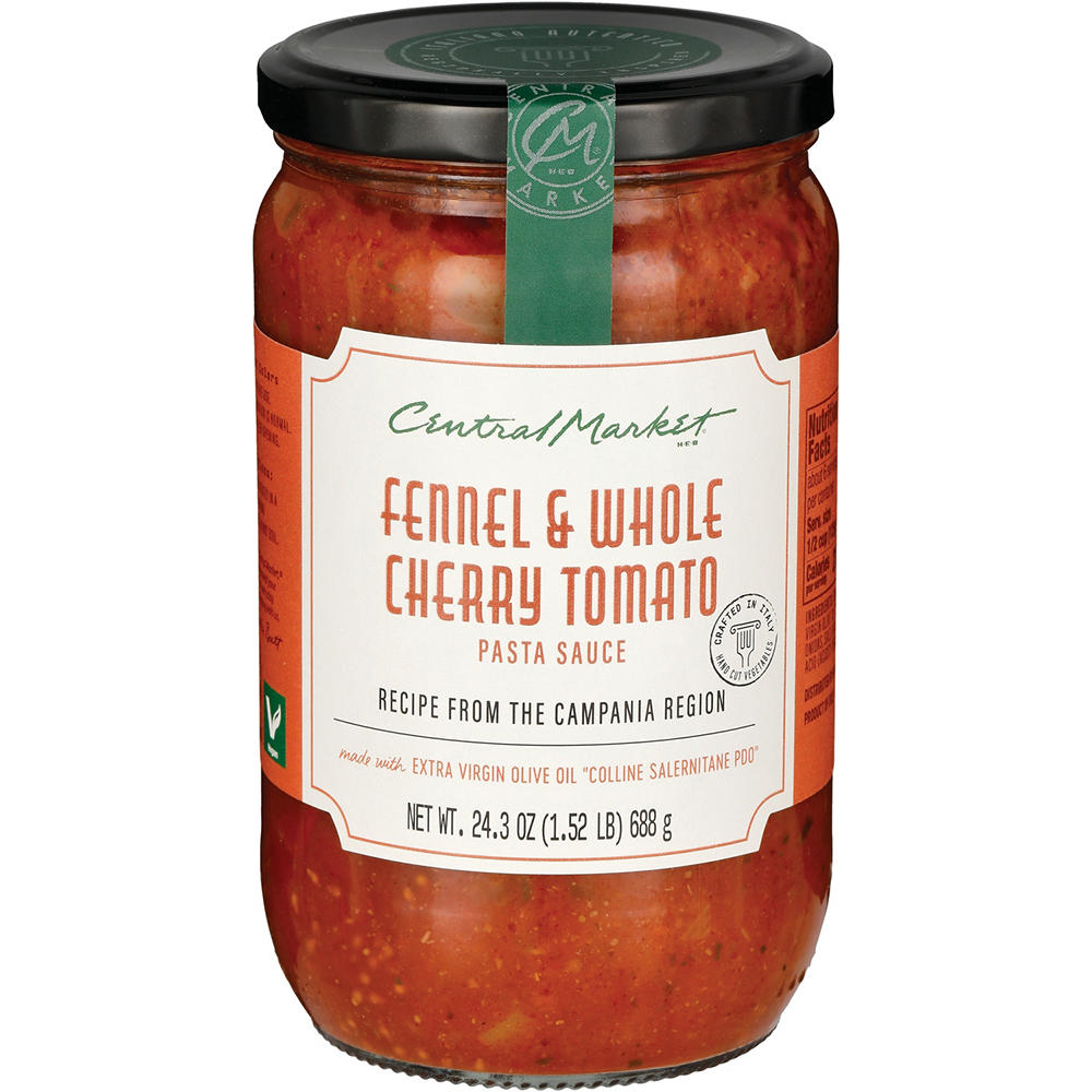 Central Market Campania Fennel & Whole Cherry Tomato Pasta Sauce, 24.3 oz