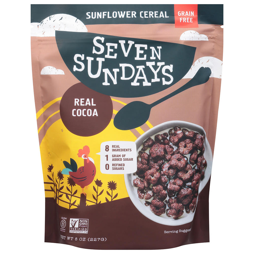 Seven Sundays Real Cocoa Sunflower Cereal, 8 oz