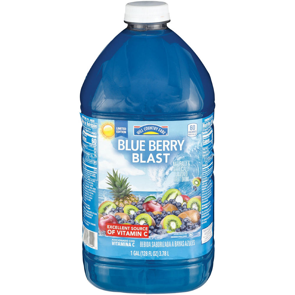 Hill Country Fare Blue Berry Blast Punch, 1 gal