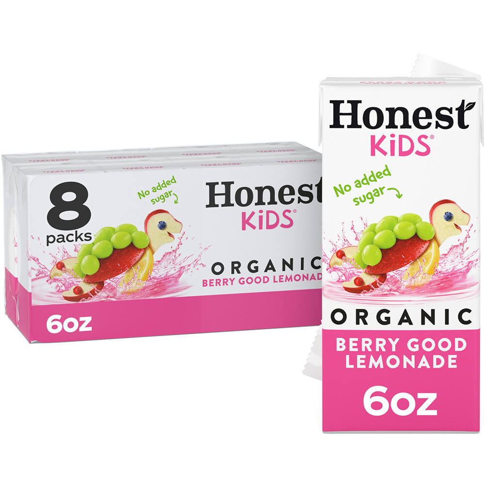 Honest Kids Organic Berry Good Lemonade Juice Drink 8 pk Boxes, 6 oz