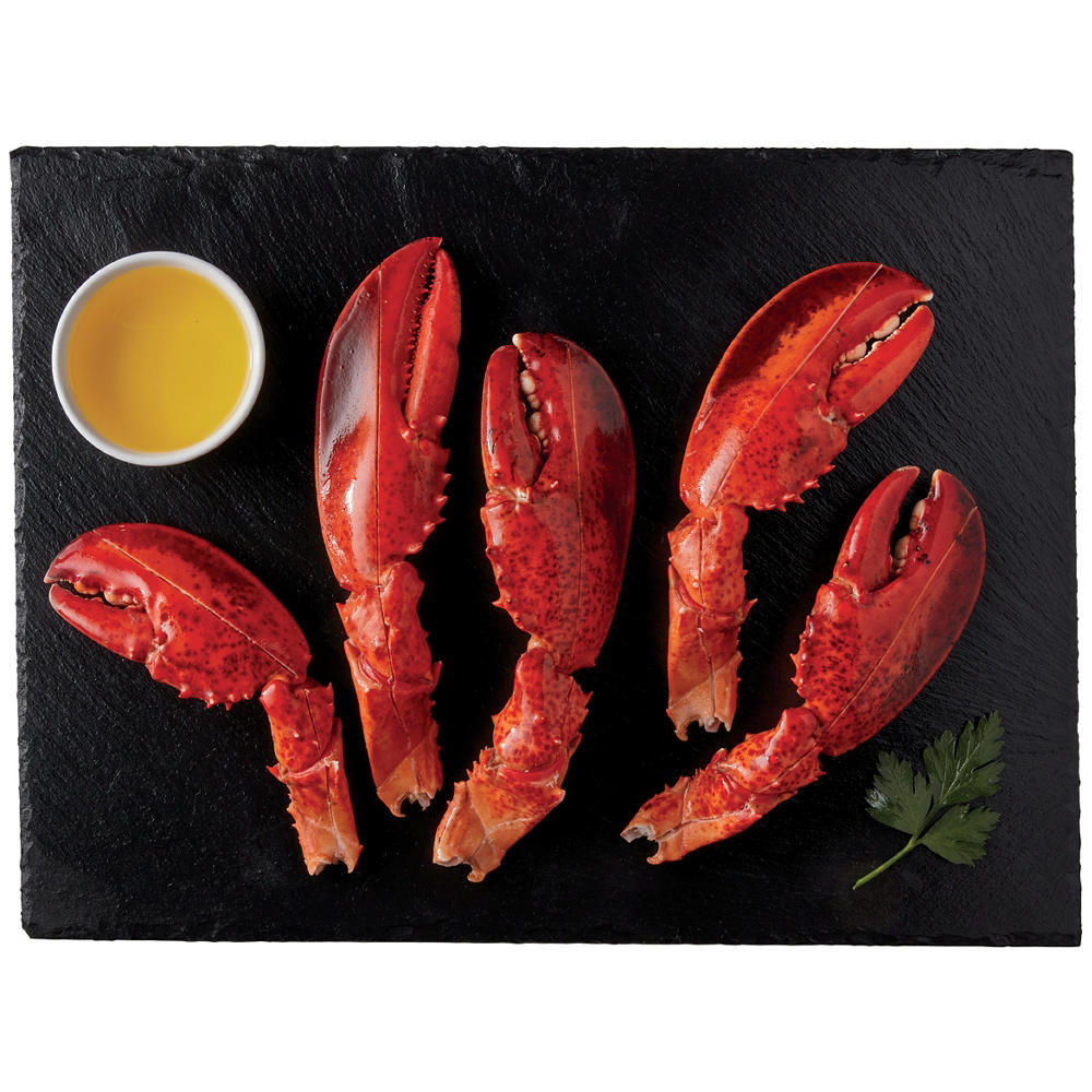 H-E-B Wild Caught Cooked & Scored Lobster Claws, lb
