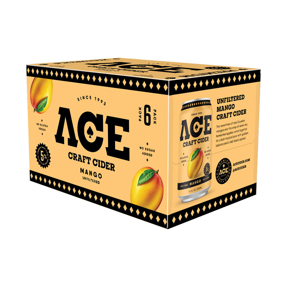 Ace Cider Mango Craft Cider, 6 pk Cans, 12 oz