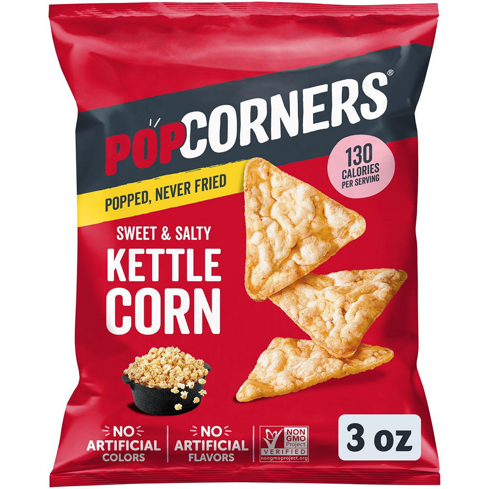 PopCorners Kettle Corn Popped Corn Chips, 3 oz