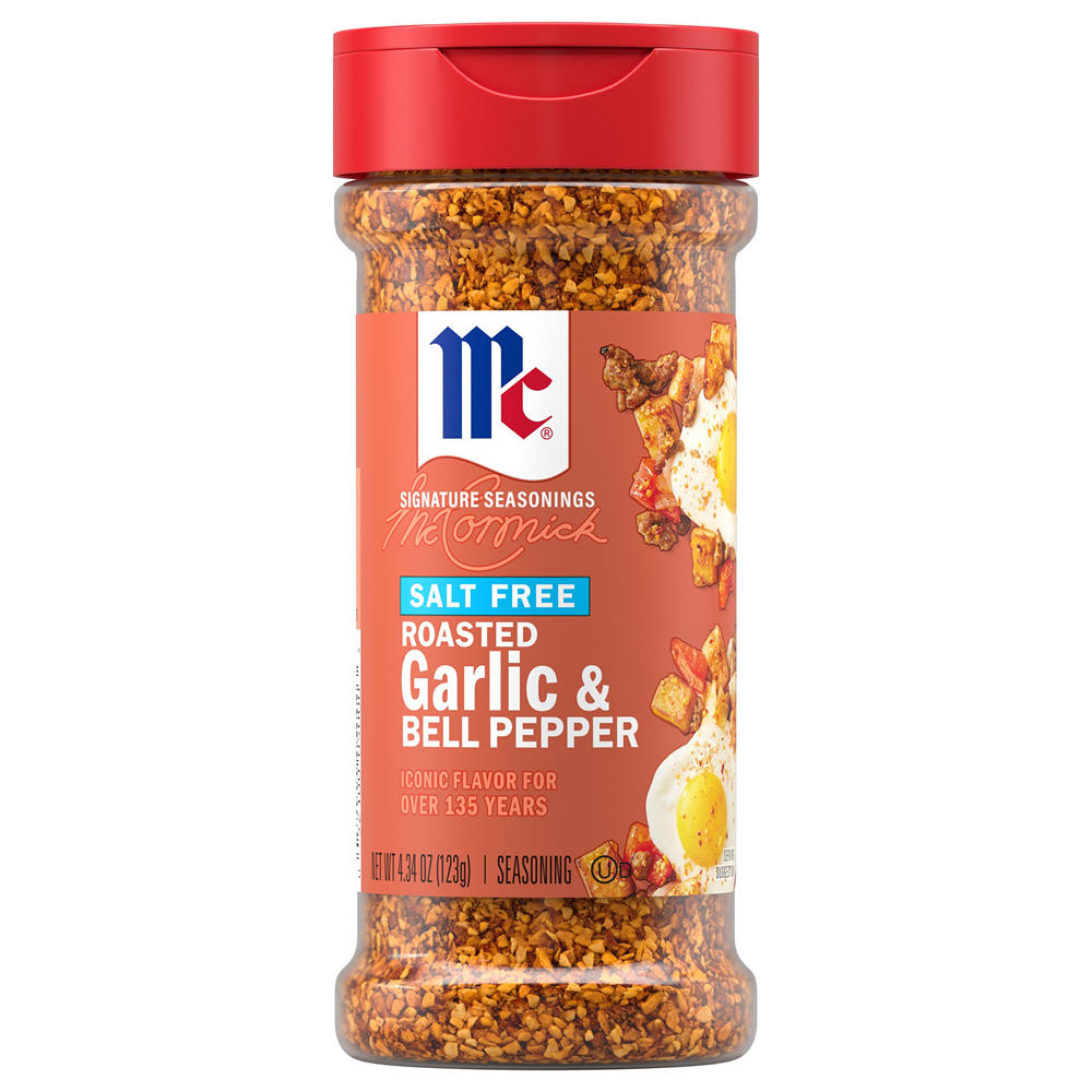 McCormick Salt Free Roasted Garlic & Bell Pepper Seasoning, 4.34 oz