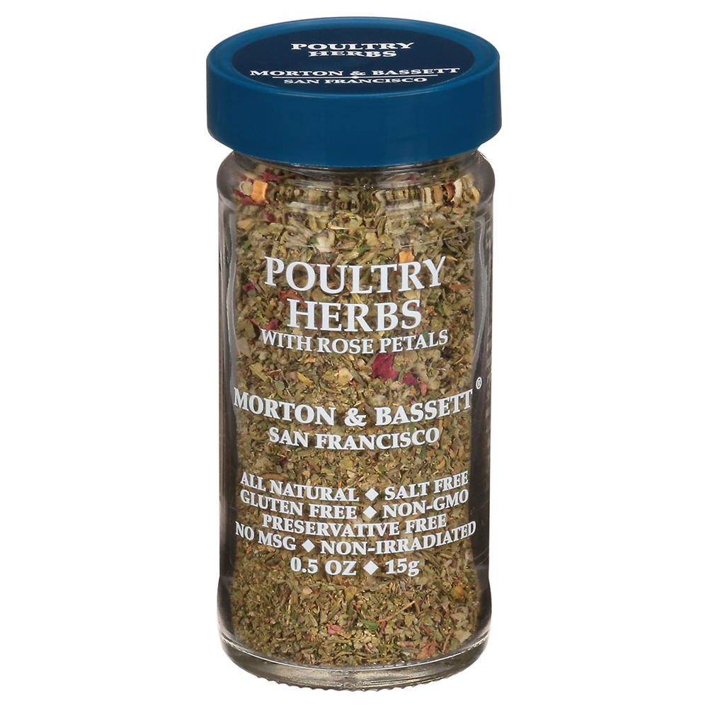 Morton & Bassett Poultry Herbs with Rose Petals, 0.5 oz