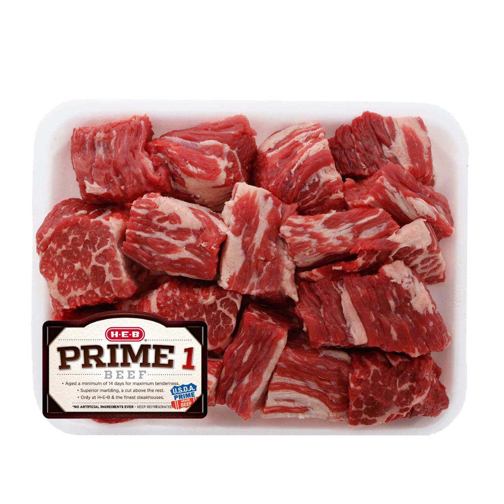 H-E-B Prime 1 Beef Boneless Brisket Chunks, USDA Prime, Avg. 1.6 lbs