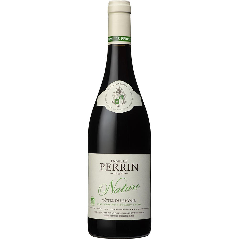 Famille Perrin Organic Nature Cotes Du Rhone French Red Wine, 750 mL