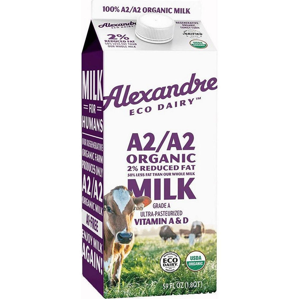 Alexandre Eco Dairy Organic 2% Reduced Fat Milk, 59 oz