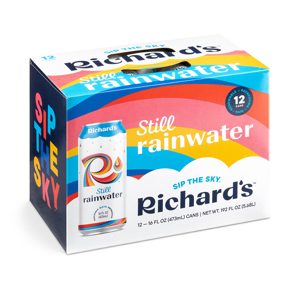 Richard's Rainwater Still Water 12 pk Cans, 16 oz