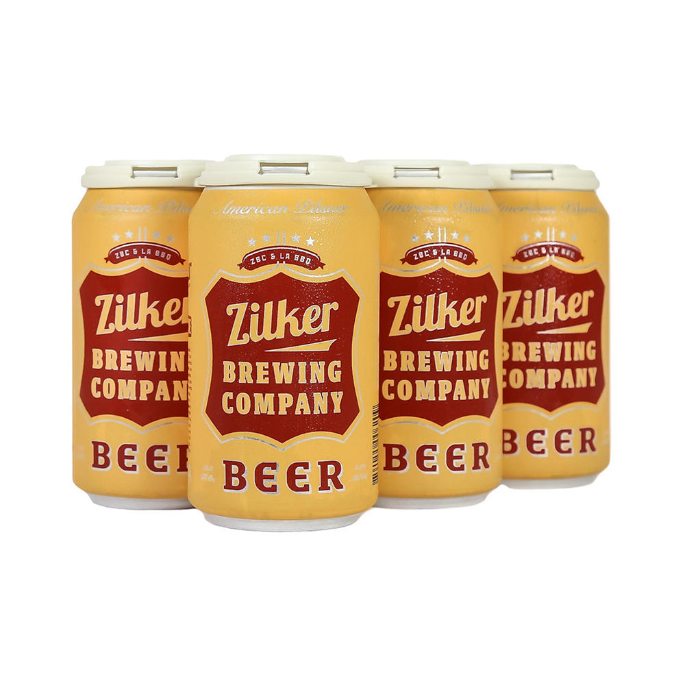 Zilker Brewing Company La Beer American Pilsner Beer 12 oz Cans, 6 pk