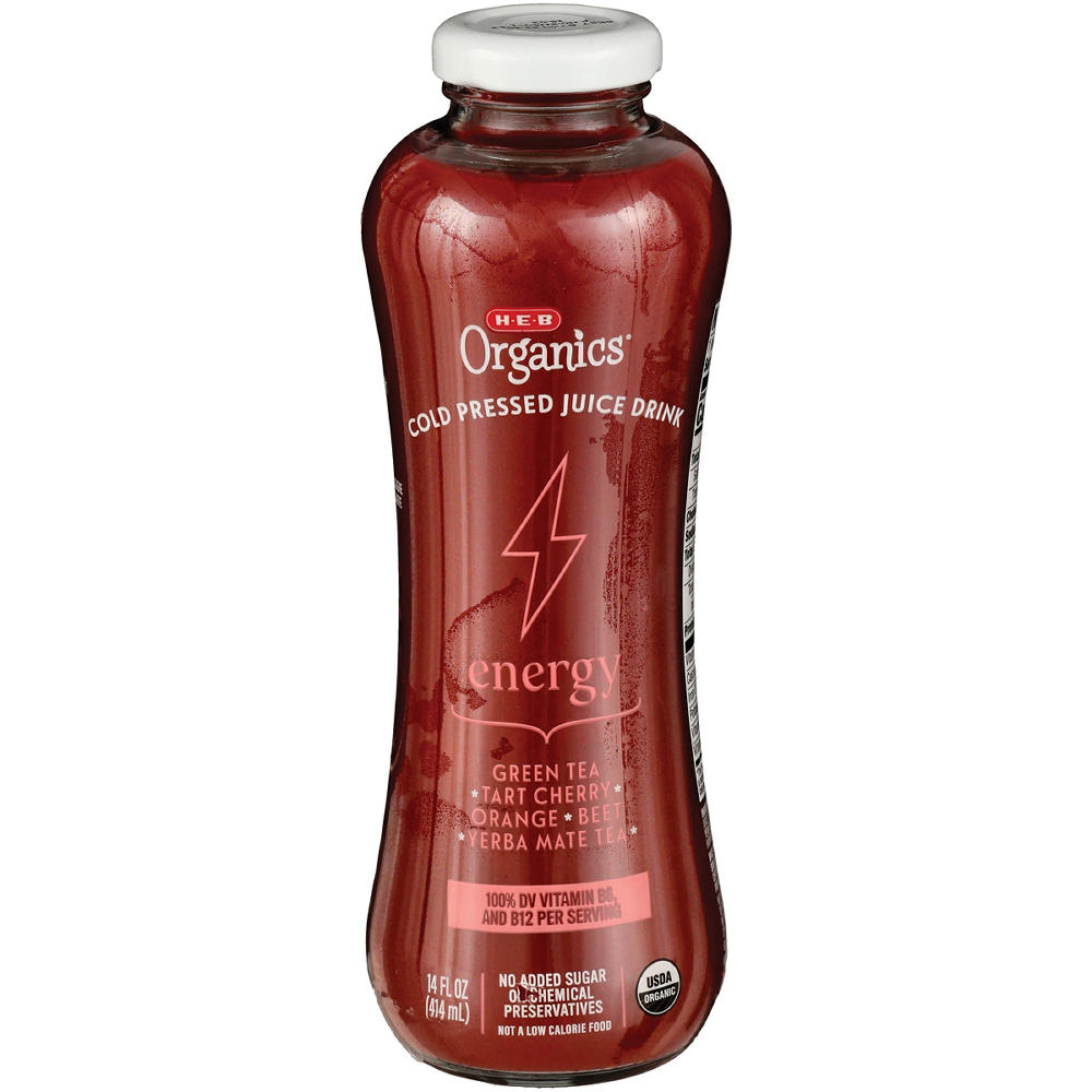 H-E-B Organics Cold Pressed Juice - Energy, 14 oz