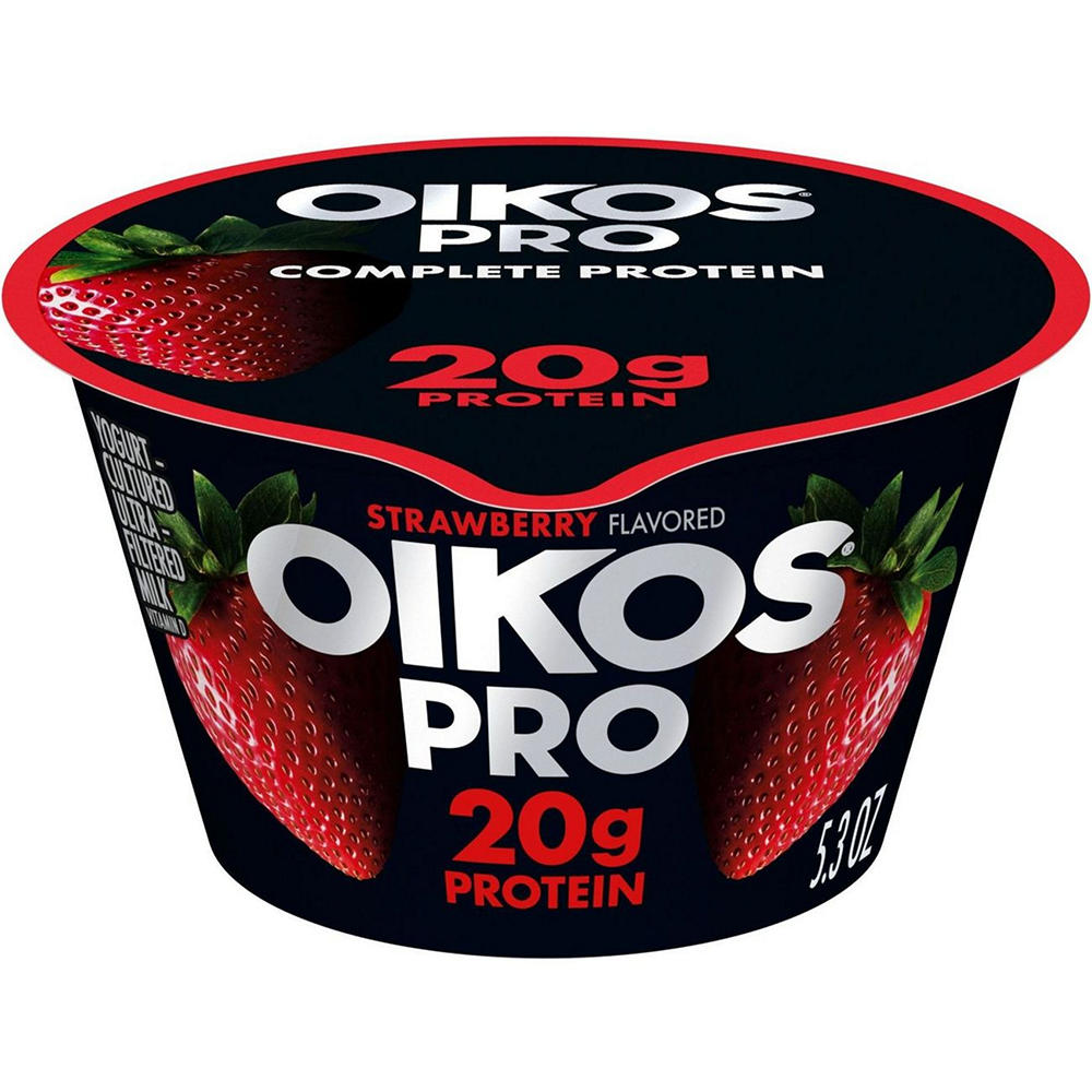 Oikos Pro 20G Protein, Strawberry Yogurt Cultured Dairy Product, 5.3 oz, 1 Pack
