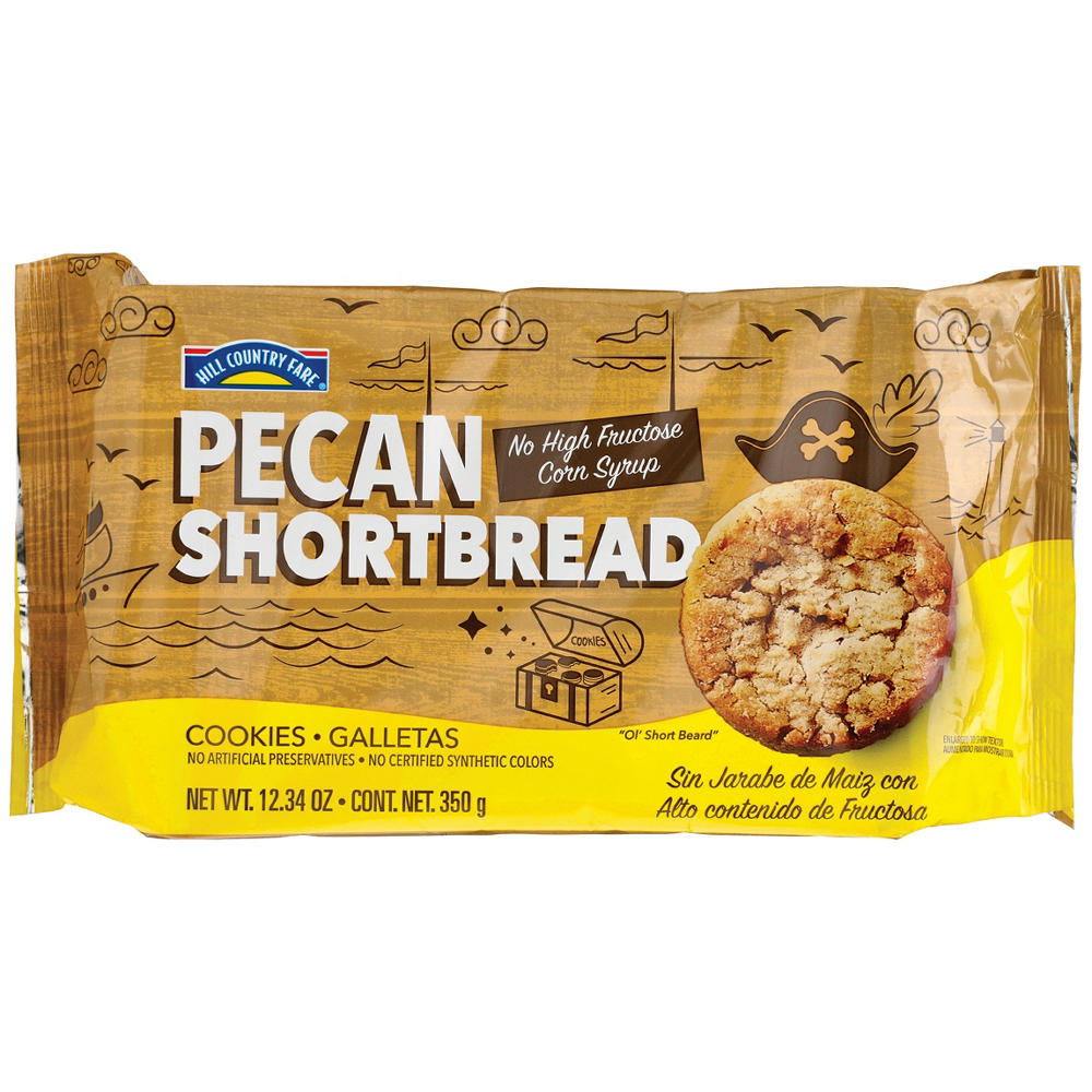 Hill Country Fare Pecan Shortbread Cookies, 12.34 oz
