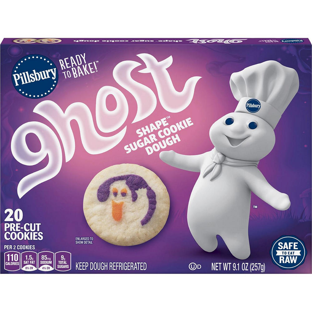 Pillsbury Ready to Bake Sugar Cookie Dough - Ghost Shape , 20 ct