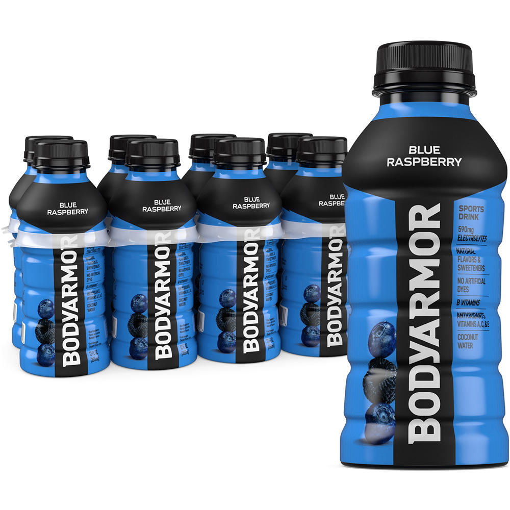 BODYARMOR Blueberry Raspberry Electrolyte Sports Drink 8 pk Bottles, 12 oz