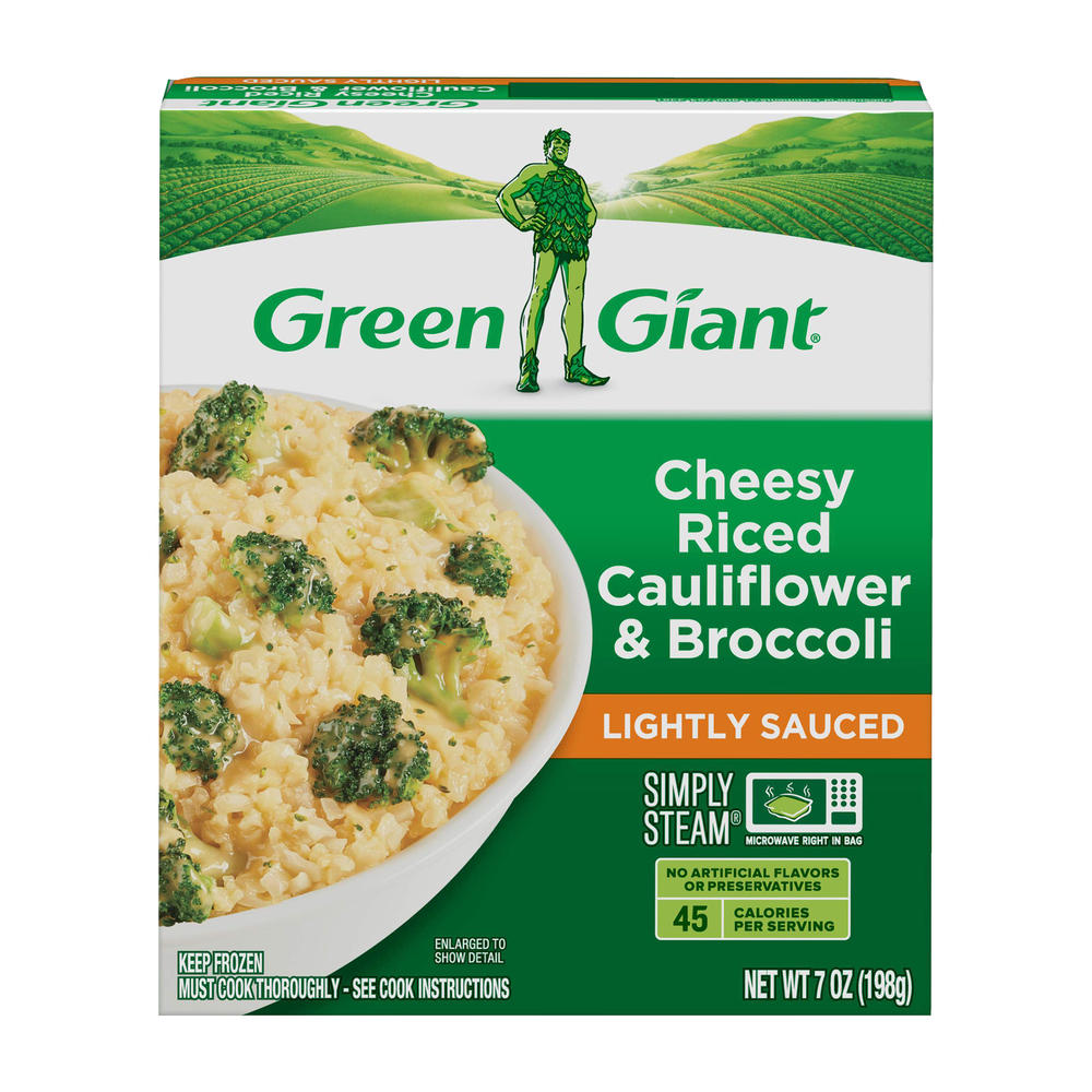 Green Giant Simply Steam Cheesy Riced Cauliflower & Broccoli, 7 oz
