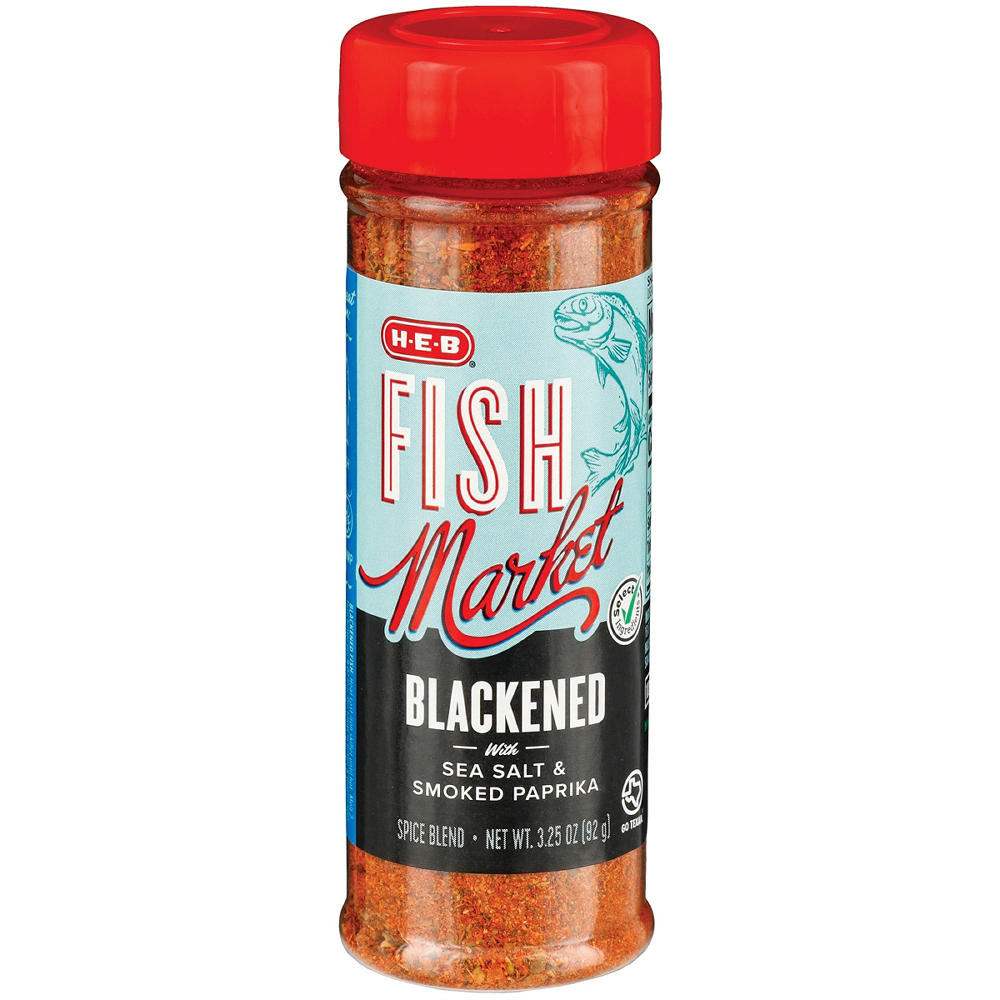 H-E-B Fish Market Blackened Seasoning Spice Blend, 3.25 oz