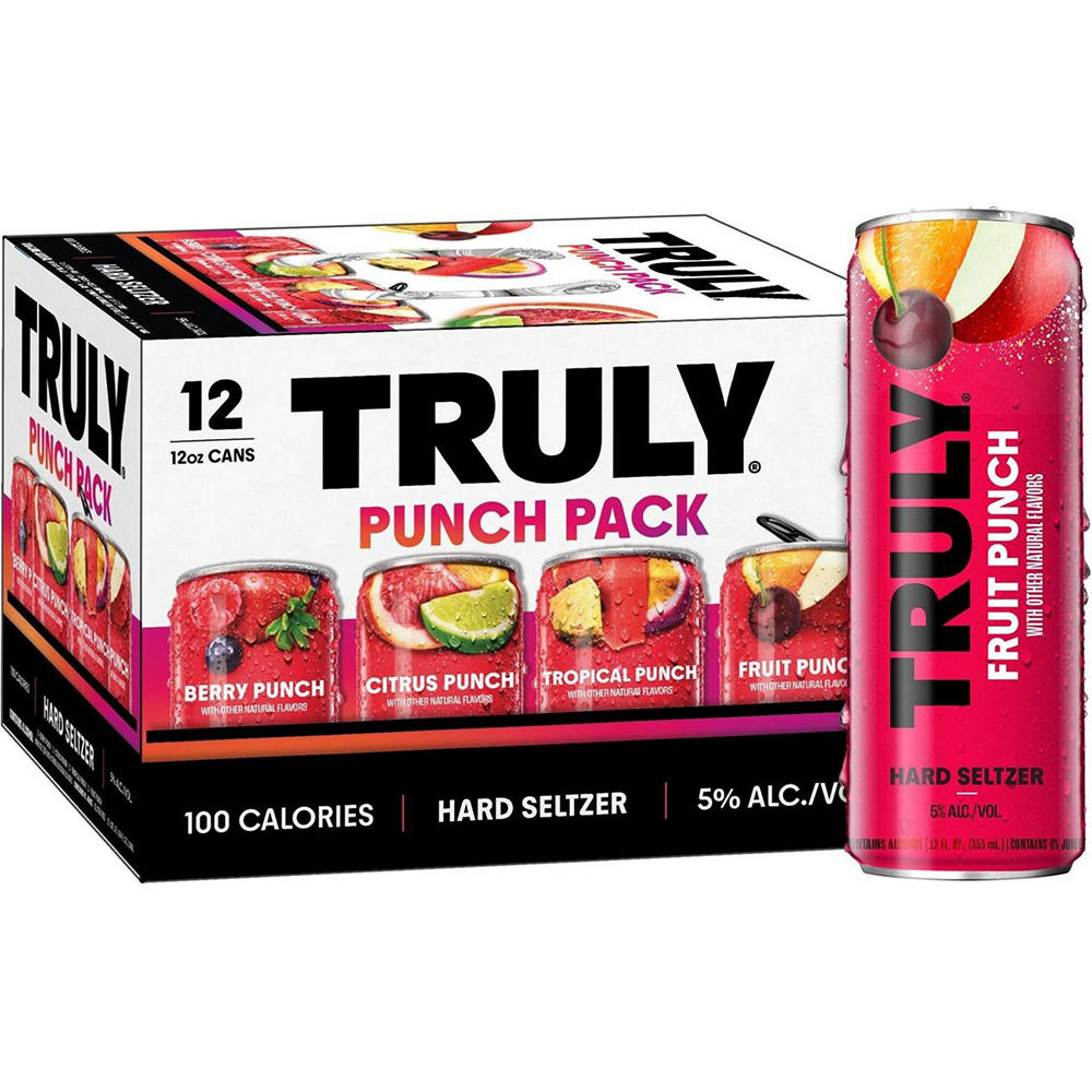 Truly Hard Seltzer Punch Variety 12 pk Cans, 12 oz
