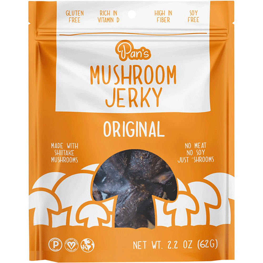 Pan's Plant-Based Mushroom Jerky - Original, 2.2 oz
