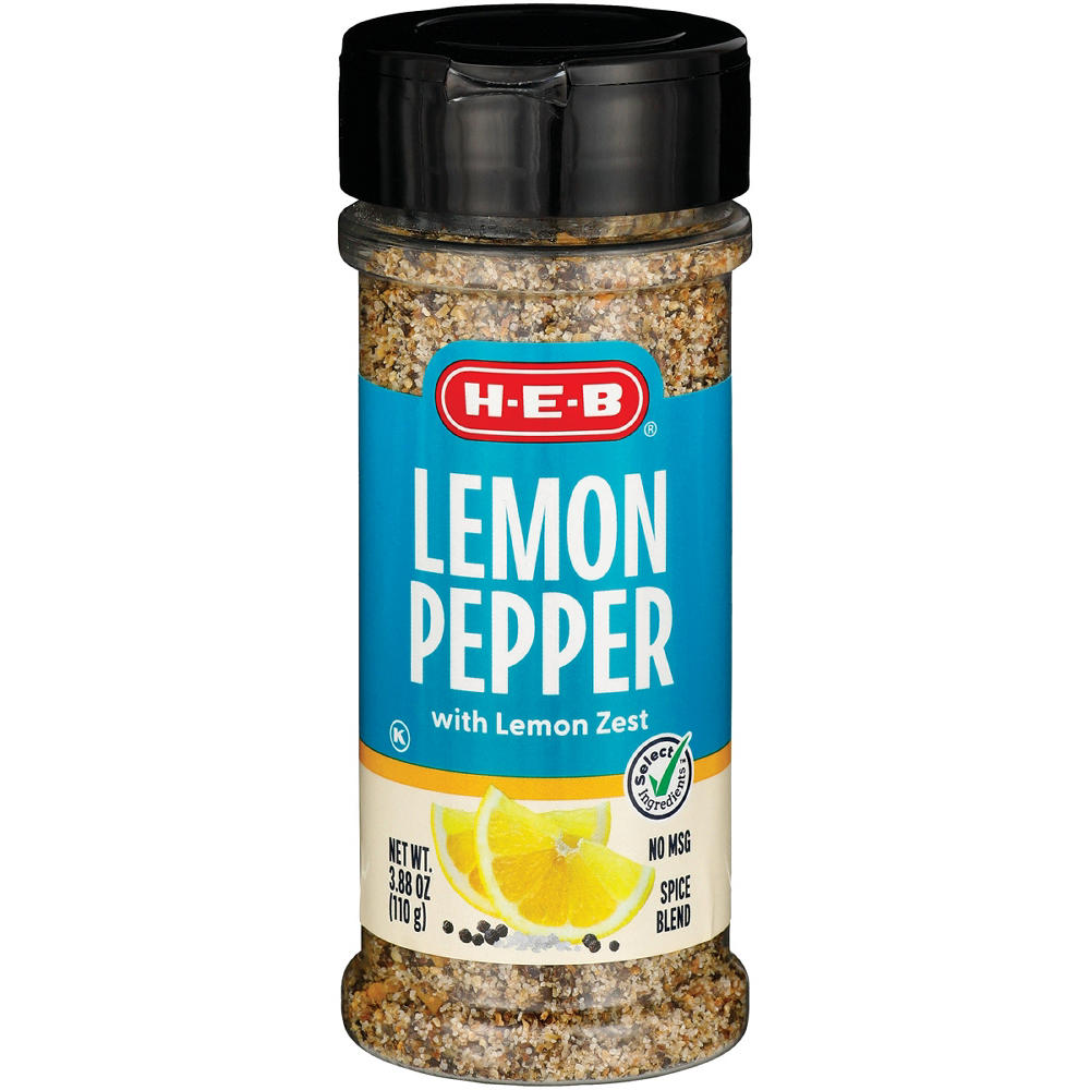 H-E-B Lemon Pepper Spice Blend, 3.88 oz