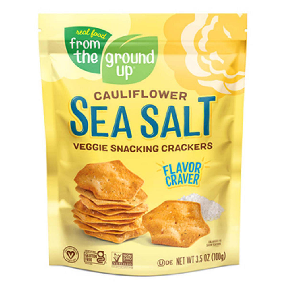 From The Ground Up Sea Salt Cauliflower Snacking Crackers, 3.5 oz