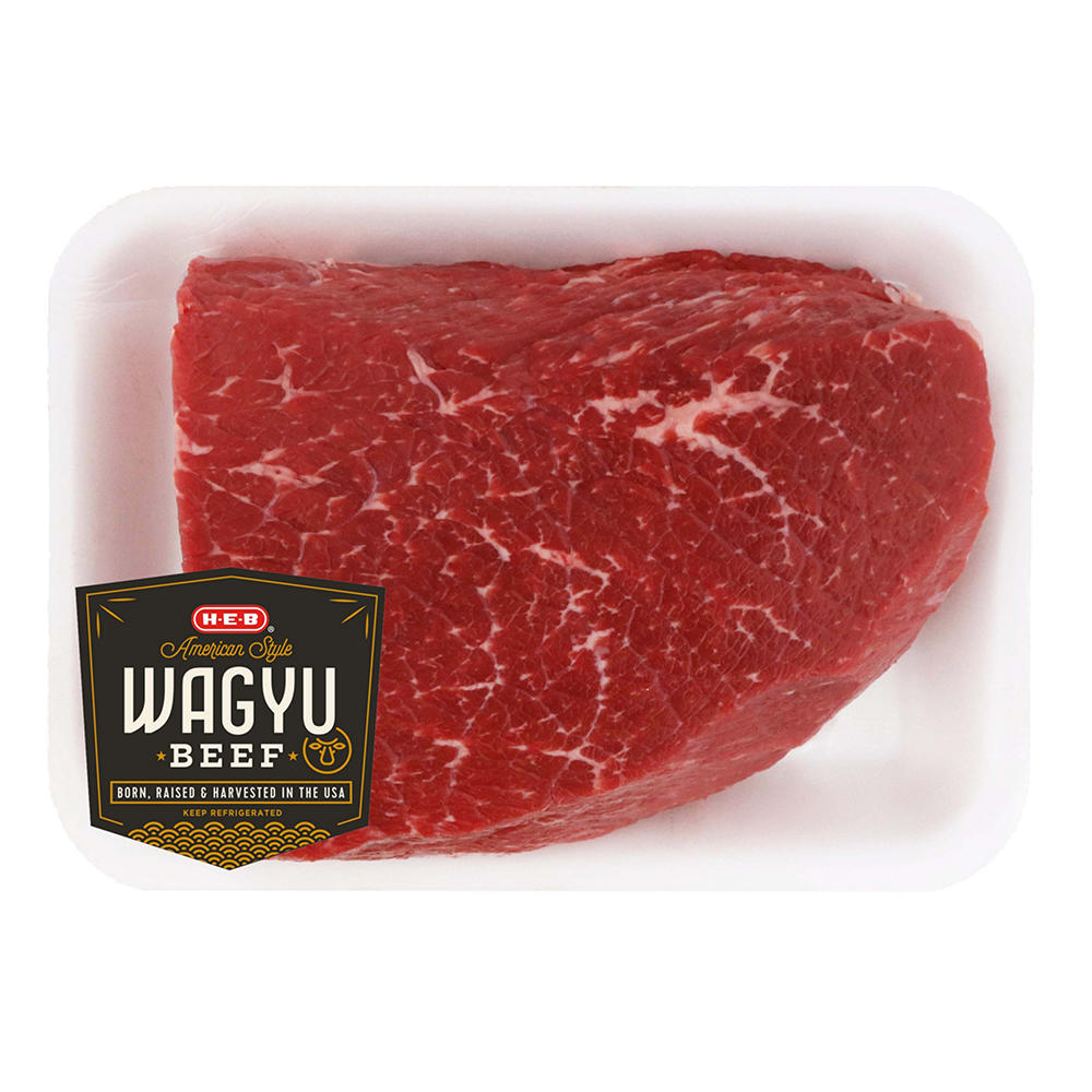 H-E-B American Style Wagyu Beef Top Round Roast, Avg. 1.9 lbs