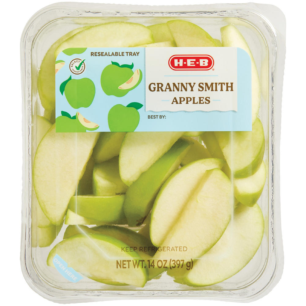 H-E-B Fresh Granny Smith Apple Slices, 14 oz