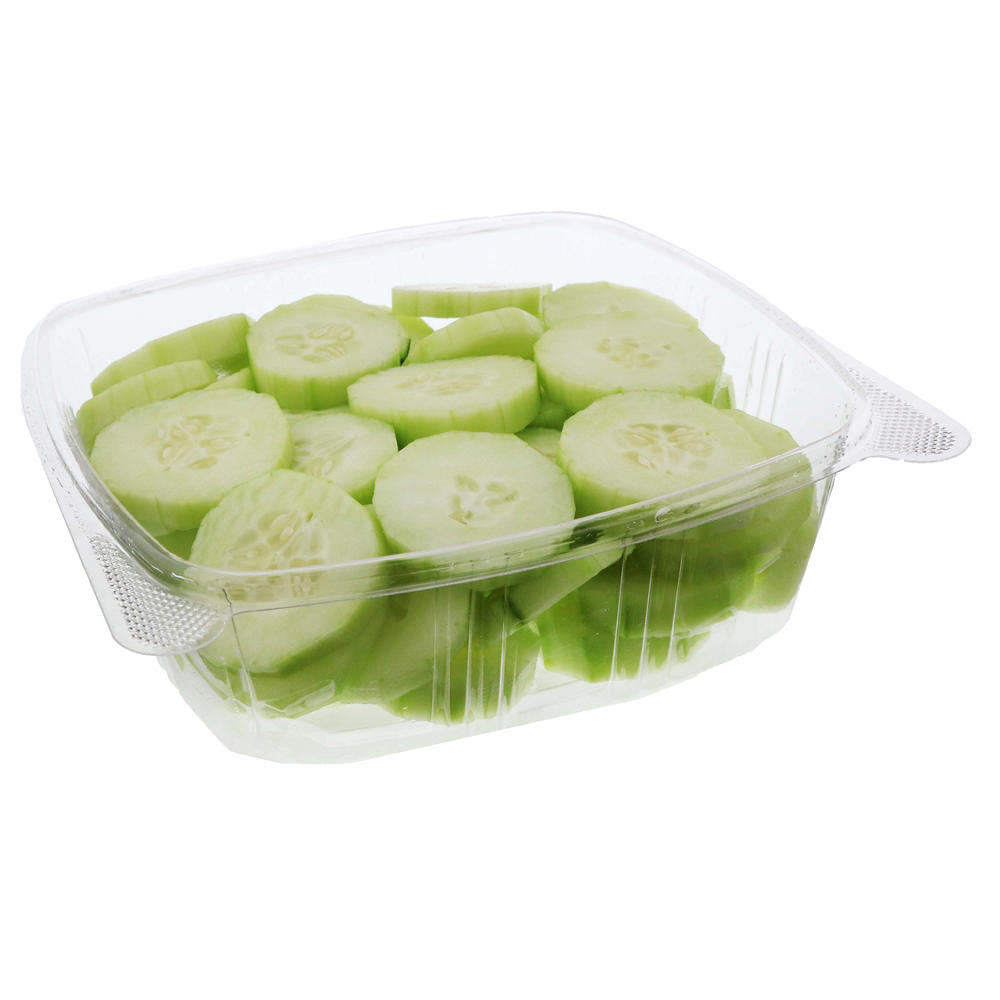 H-E-B Fresh Cut Cucumber Slices - Extra Large, Avg. 1.74 lbs