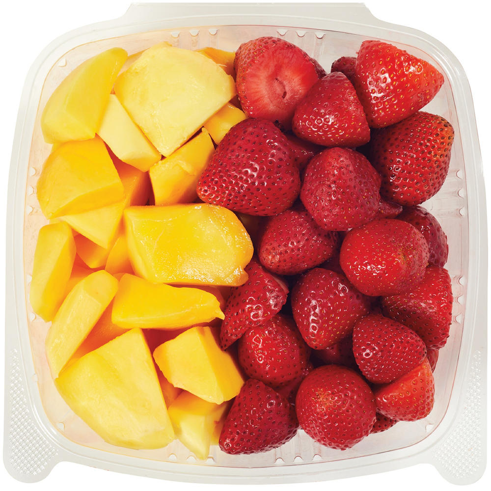 H-E-B Fresh Cut Mango & Strawberries - Extra Large, Avg. 1.88 lbs