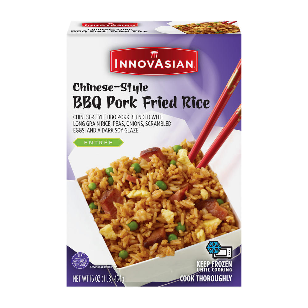 InnovAsian Frozen Chinese-Style BBQ Pork Fried Rice, 16 oz