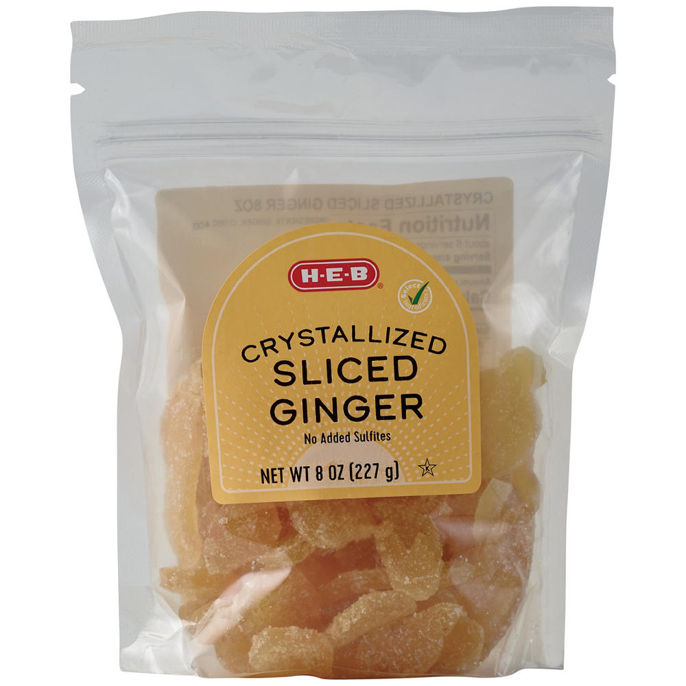 H-E-B Dried Crystallized Sliced Ginger, 8 oz