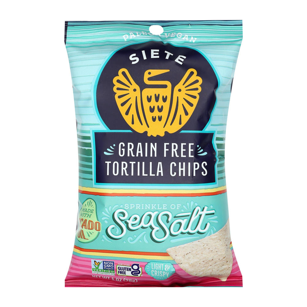 Siete Sea Salt Tortilla Chips, 1 oz