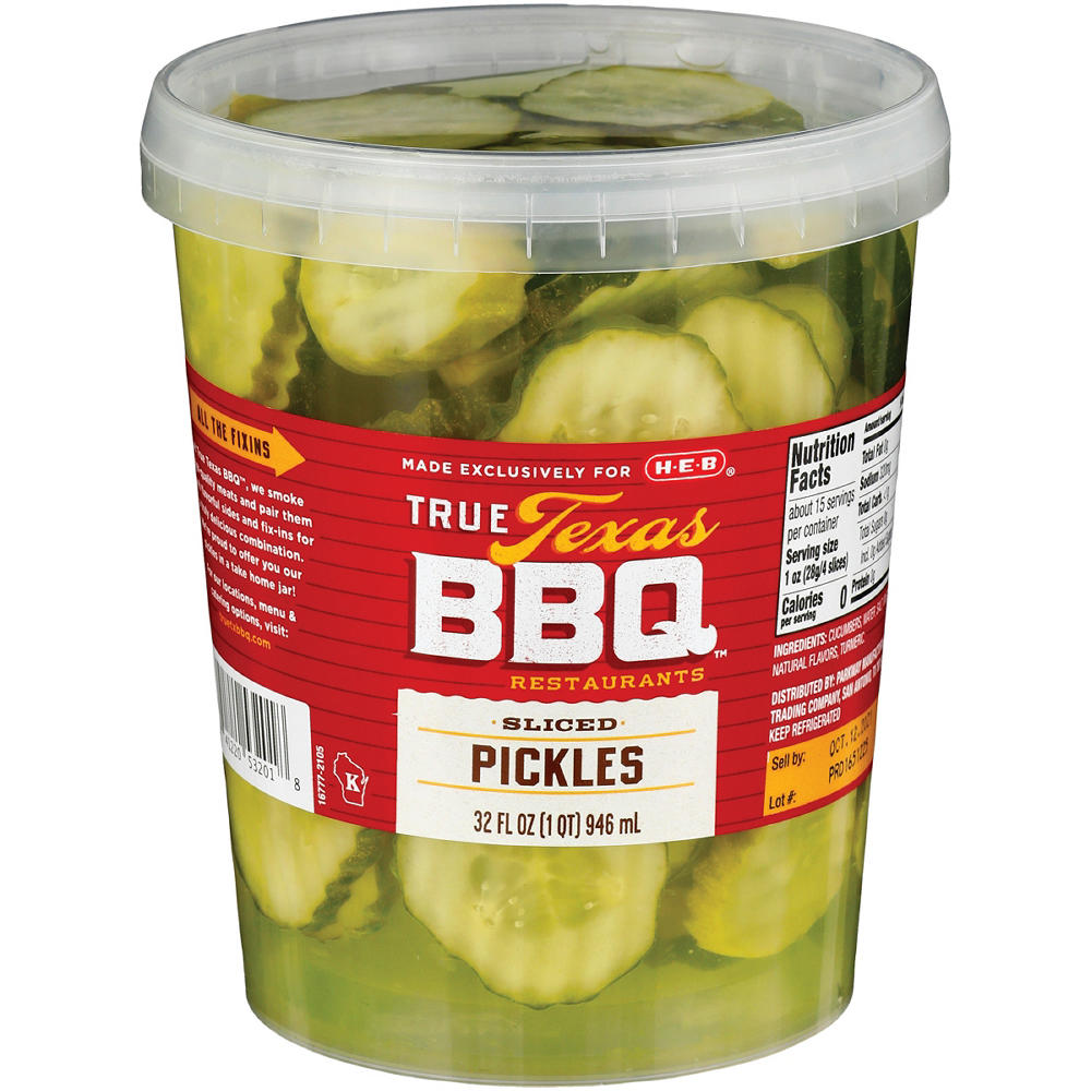 True Texas BBQ Dill Pickle Chips, 32 oz