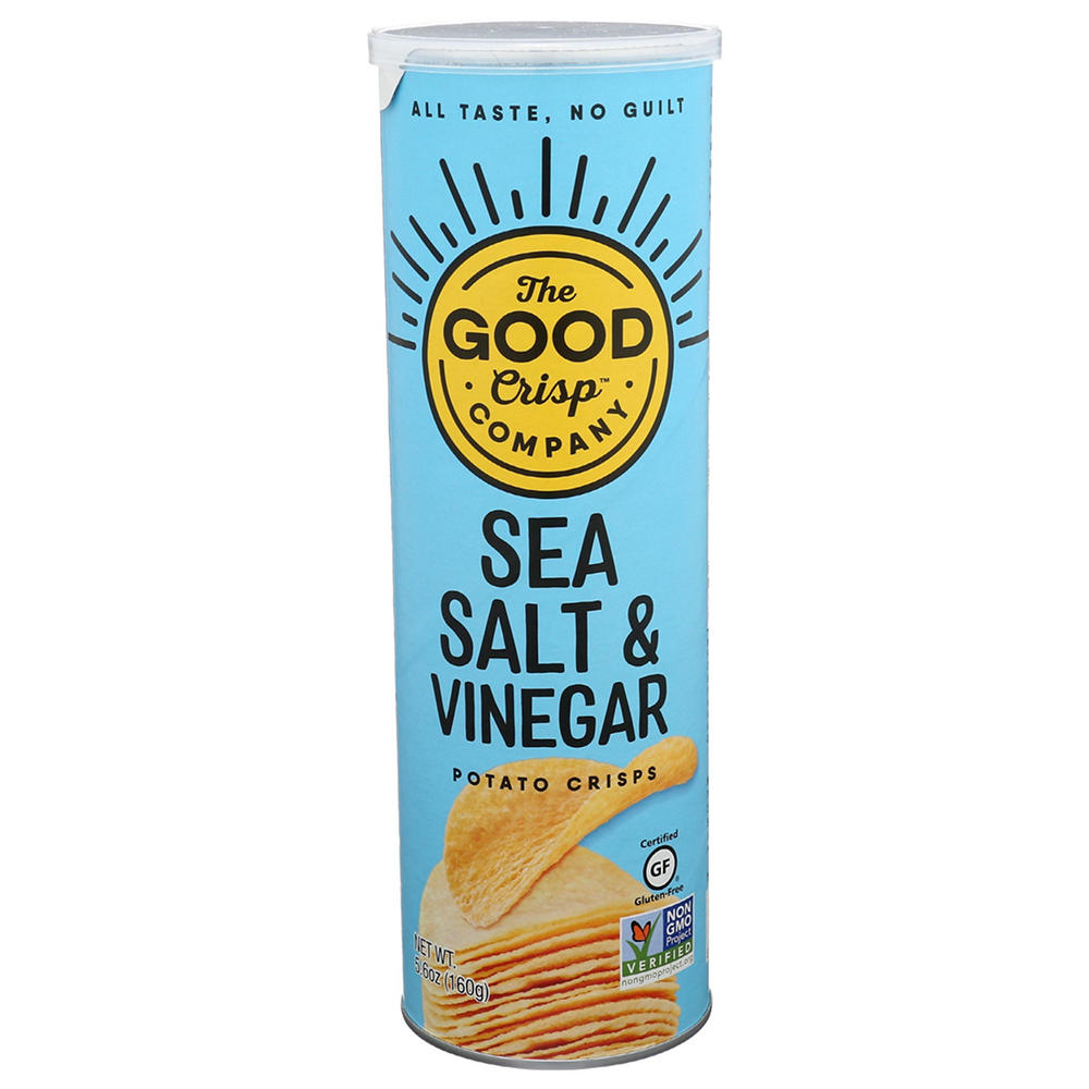 The Good Crisp Company Potato Crisps - Sea Salt & Vinegar, 5.6 oz