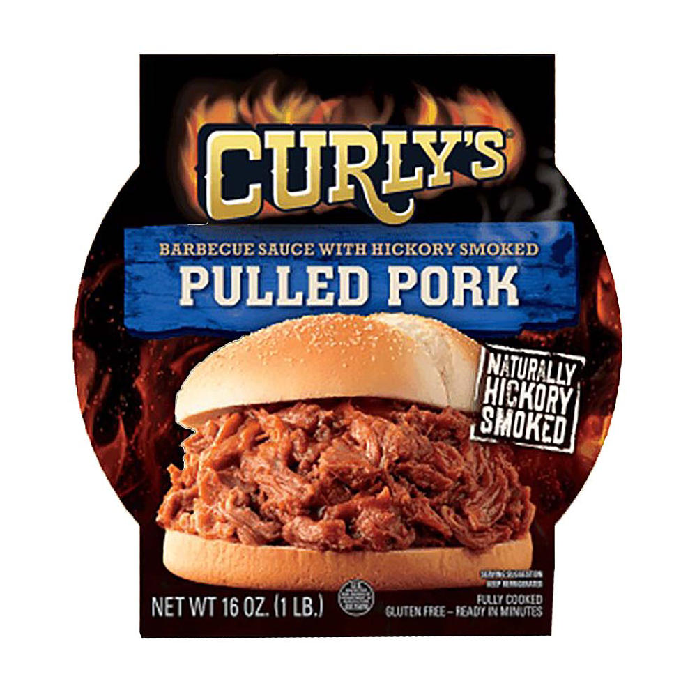 Curly's Hickory Smoked Pulled Pork with Barbeque Sauce, 16 oz