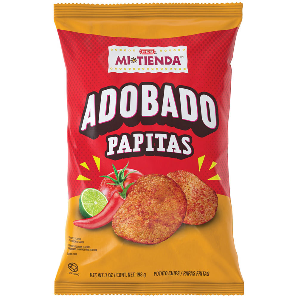 H-E-B Mi Tienda Papitas Potato Chips - Adobado, 7 oz