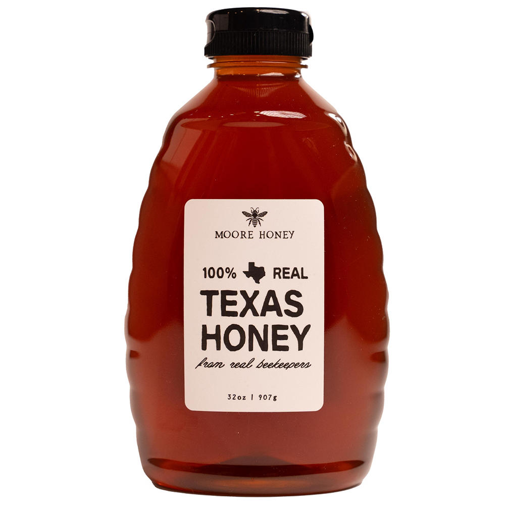 Moore Honey 100% Real Texas Honey, 32 oz