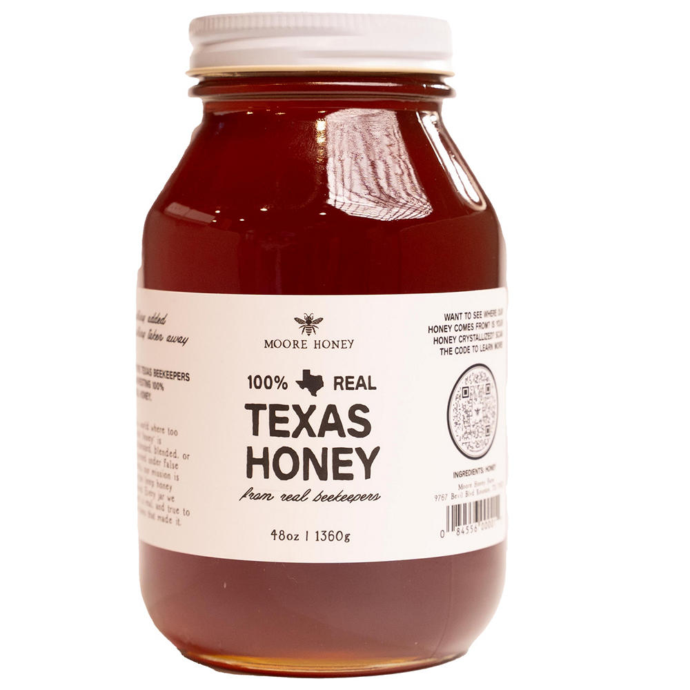 Moore Honey 100% Real Texas Honey, 48 oz