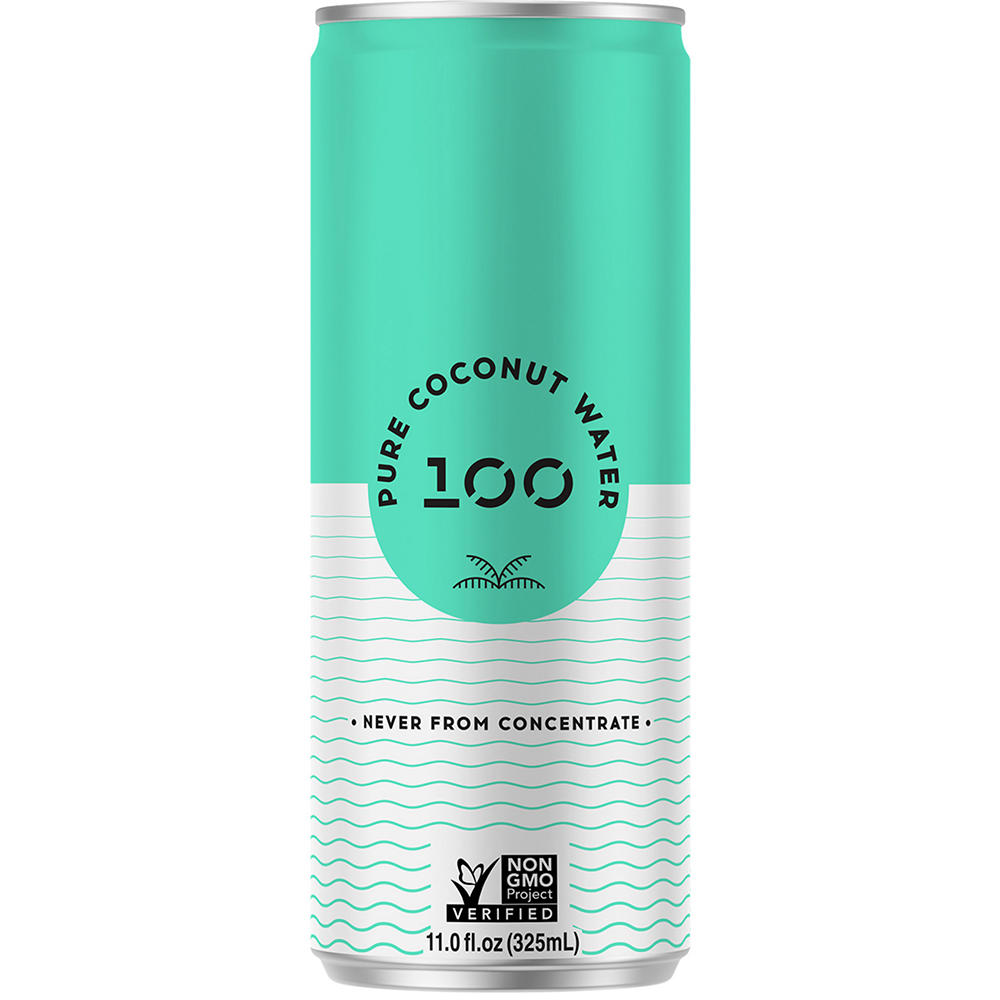 100 Coconuts Pure Coconut Water, 11 oz