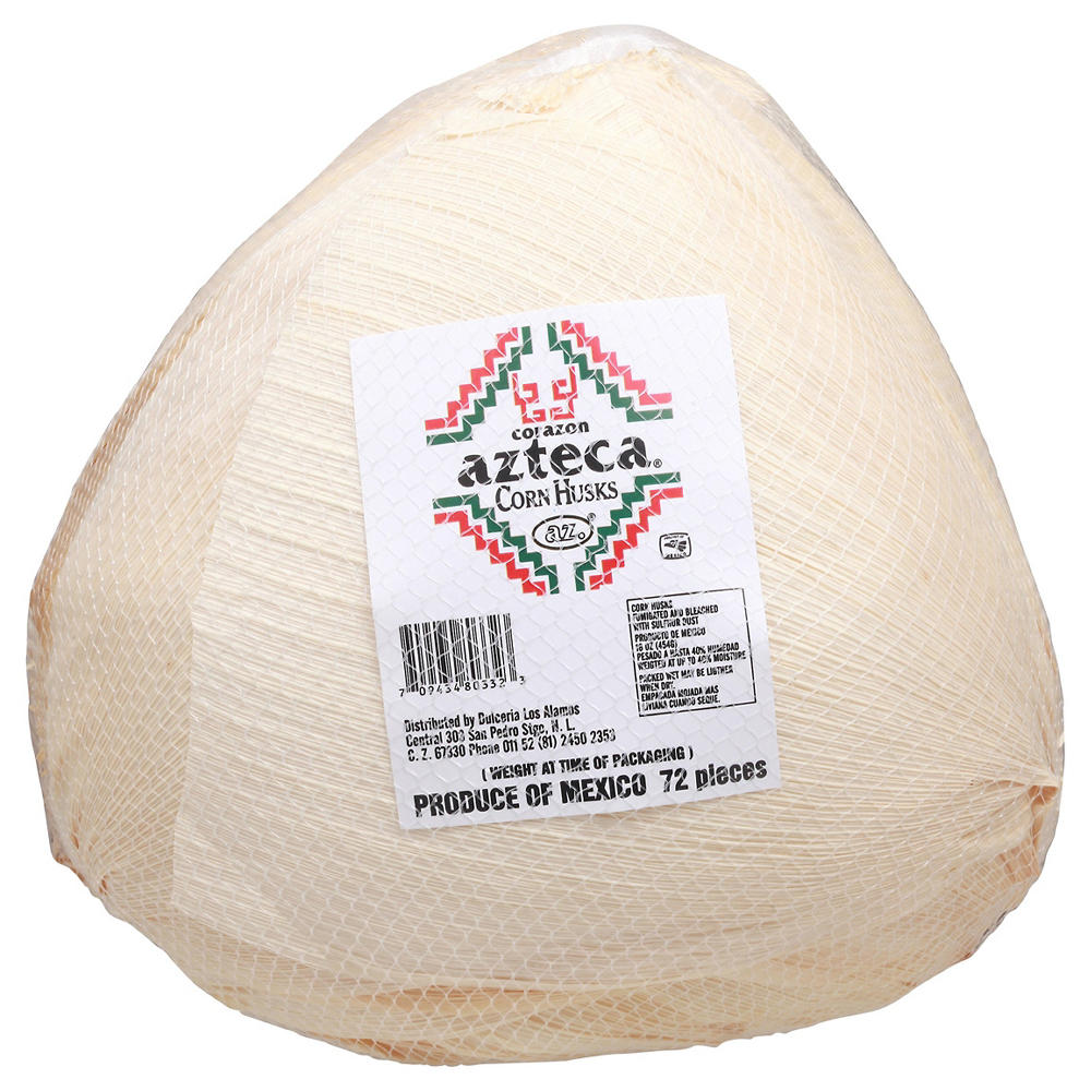Azteca Corazon Corn Husks, 72 ct